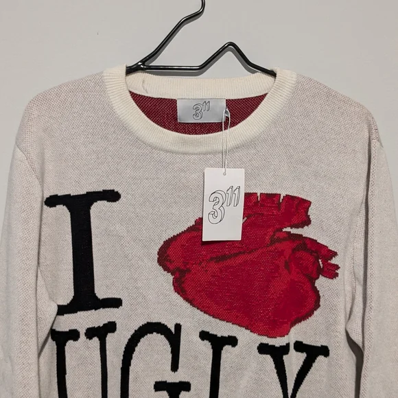 I Love Ugly Raf Simons Mens Sweatshirt Size L
